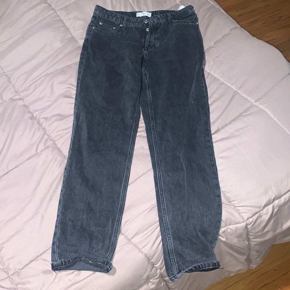 black denim jeans. size 4. lightly used.